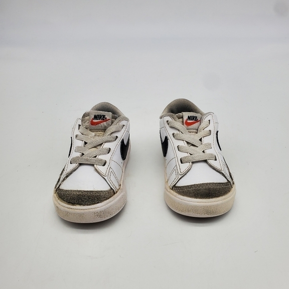 Nike Shoes Toddler 5c Blazer Low 77 Kids White Gray Black Strap DA4076-101 - Picture 3 of 10